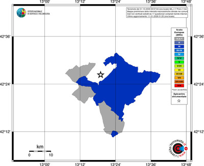 Mappa EMS - territori comuni
