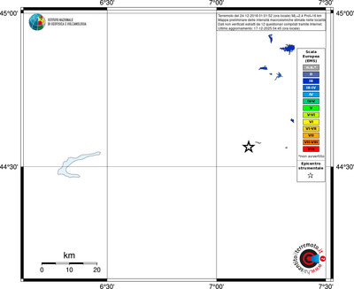 Mappa EMS - territori località