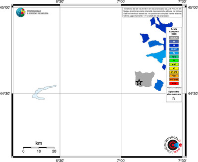 Mappa EMS - territori comuni