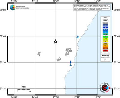 Mappa EMS - territori località