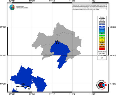 Mappa EMS - territori comuni
