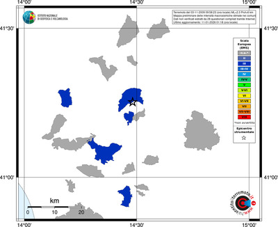 Mappa EMS - territori comuni