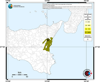 Mappa territorio comunale con almeno 3 questionari