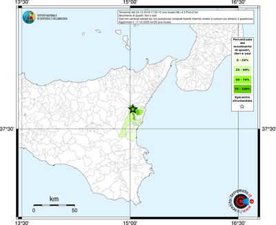 Mappa territorio comunale con almeno 3 questionari