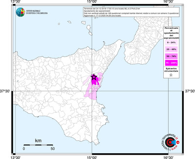 Mappa territorio comunale con almeno 3 questionari
