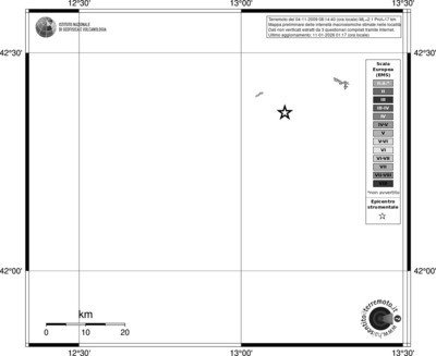 Mappa EMS - territori località