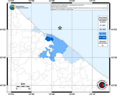 Mappa territorio comunale con almeno 3 questionari