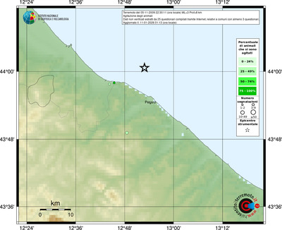 Mappa comuni con almeno 3 questionari