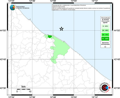 Mappa territorio comunale con almeno 3 questionari