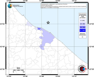 Mappa territorio comunale con almeno 3 questionari