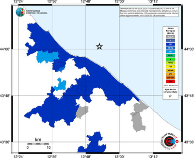 Mappa EMS - territori comuni