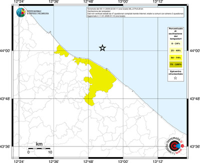 Mappa territorio comunale con almeno 3 questionari
