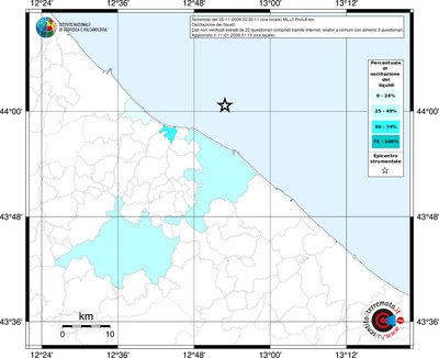 Mappa territorio comunale con almeno 3 questionari