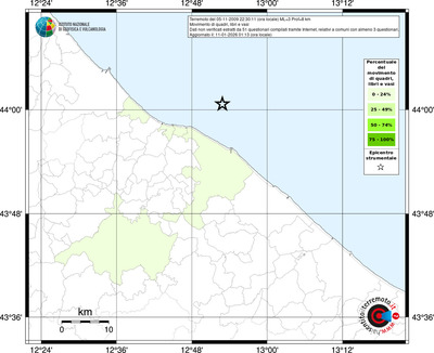 Mappa territorio comunale con almeno 3 questionari
