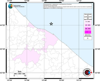 Mappa territorio comunale con almeno 3 questionari