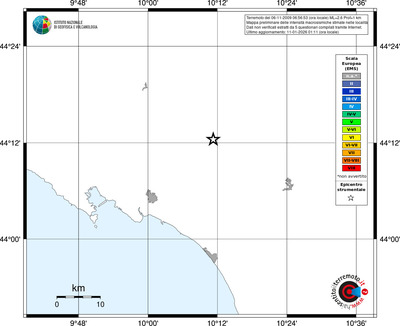 Mappa EMS - territori località