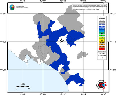 Mappa EMS - territori comuni