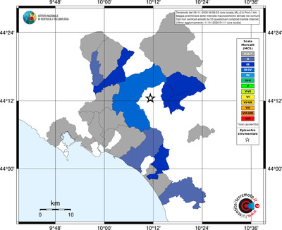 Mappa MCS - territori comuni