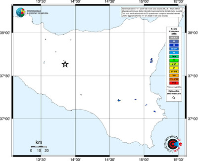 Mappa EMS - territori località
