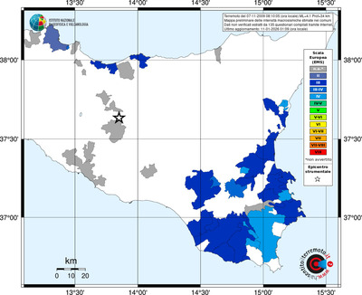 Mappa EMS - territori comuni
