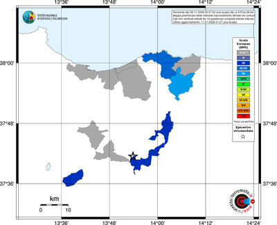 Mappa EMS - territori comuni