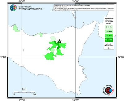 Mappa territorio comunale con almeno 3 questionari