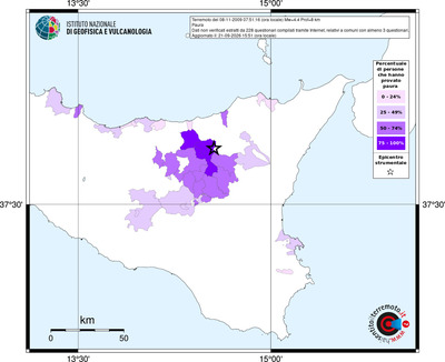 Mappa territorio comunale con almeno 3 questionari