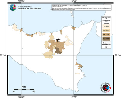 Mappa territorio comunale con almeno 3 questionari