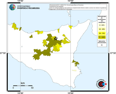 Mappa territorio comunale con almeno 3 questionari
