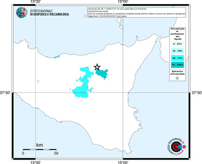 Mappa territorio comunale con almeno 3 questionari