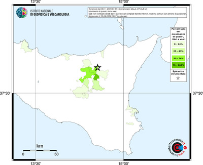 Mappa territorio comunale con almeno 3 questionari