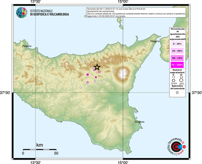 Mappa comuni con almeno 3 questionari