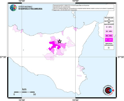 Mappa territorio comunale con almeno 3 questionari