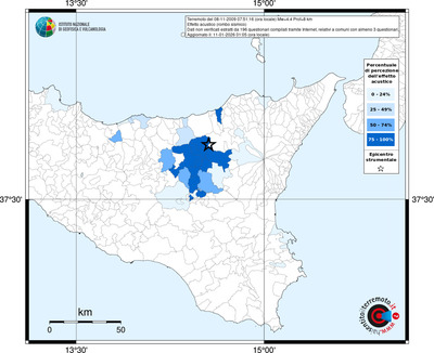 Mappa territorio comunale con almeno 3 questionari