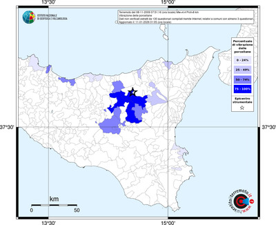 Mappa territorio comunale con almeno 3 questionari