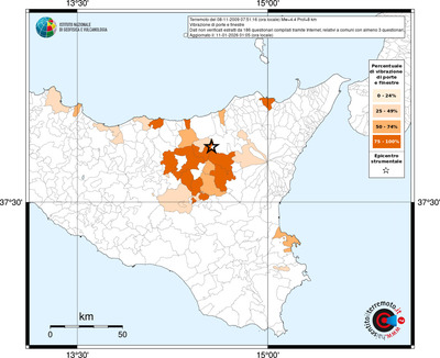 Mappa territorio comunale con almeno 3 questionari