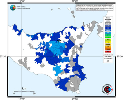Mappa EMS - territori comuni