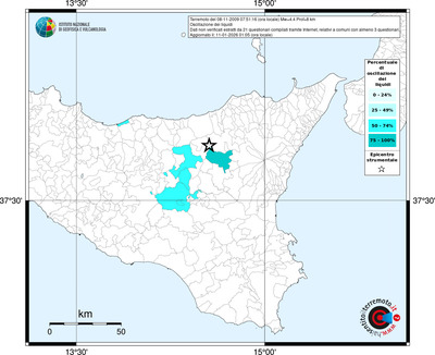 Mappa territorio comunale con almeno 3 questionari