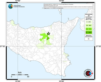 Mappa territorio comunale con almeno 3 questionari