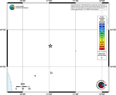 Mappa EMS - territori località