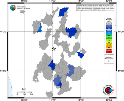 Mappa EMS - territori comuni