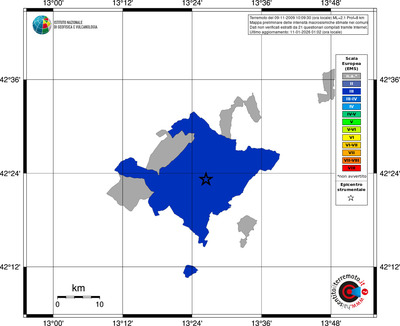 Mappa EMS - territori comuni