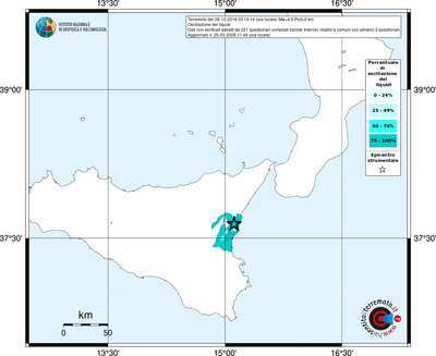 Mappa territorio comunale con almeno 3 questionari