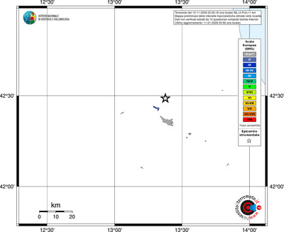 Mappa EMS - territori località