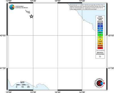 Mappa EMS - territori località