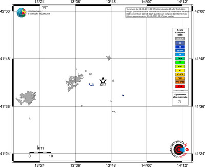 Mappa EMS - territori località