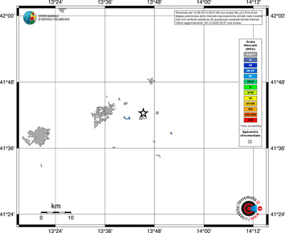 Mappa MCS - territori località