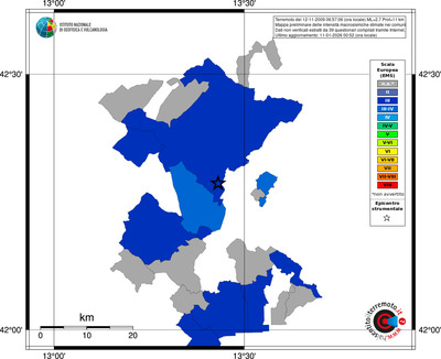 Mappa EMS - territori comuni
