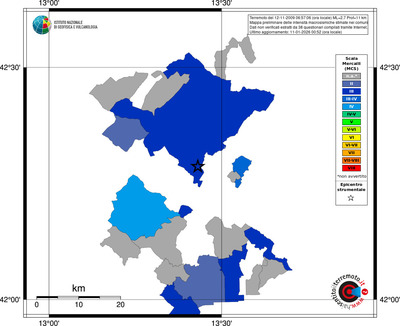 Mappa MCS - territori comuni