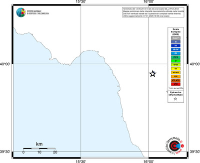 Mappa EMS - territori località